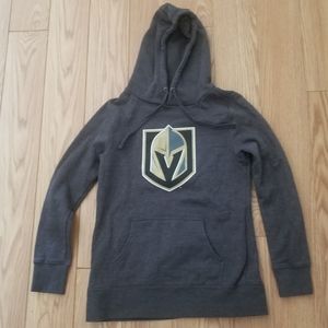 Vegas Golden Knights VGK Primary Logo Gray Hoodie